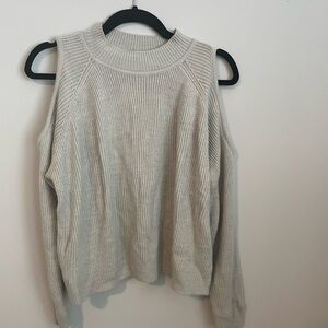 H&M Off-the-Shoulder Gray Sweater